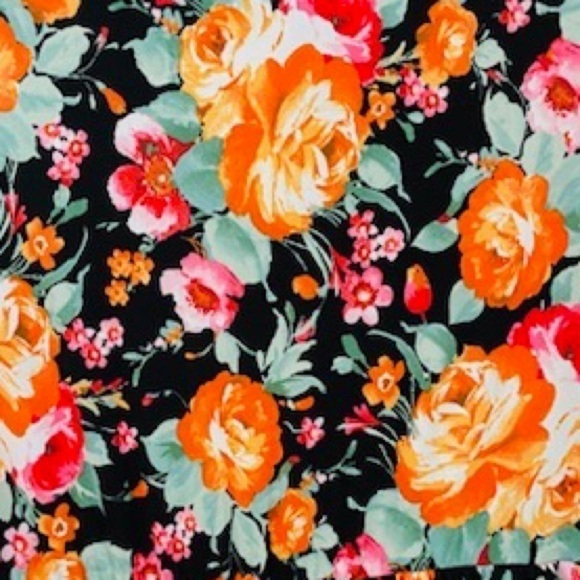 Amelia James New Size S Black Orange Floral Print Newport Stretch Maxi Dress - Picture 7 of 10